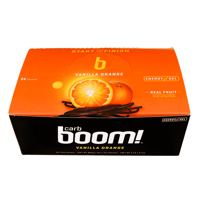 Carb Boom Energy Gel - Vainilla Naranja - Caja x 24und